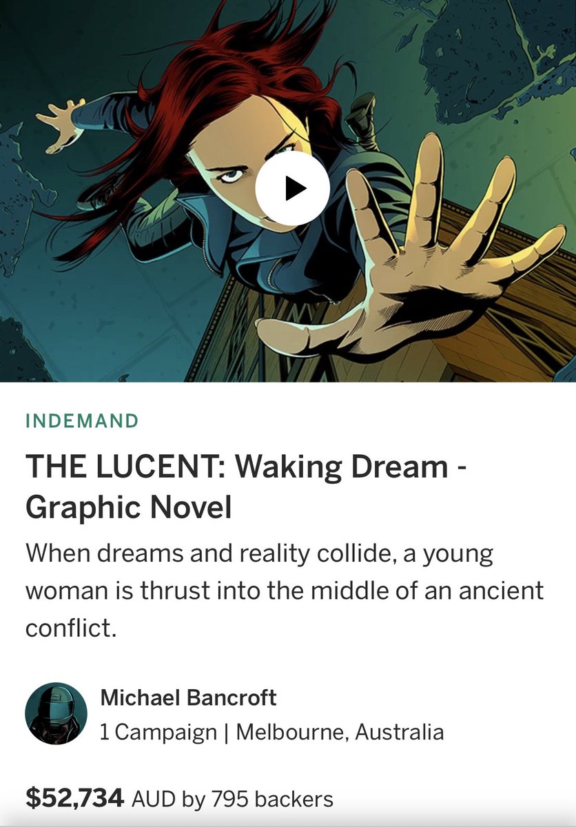 mb0053's tweet photo. Can we get to 800 backers before we start fulfillment? Just 5 away!!#thelucentcomic @thelucentcomic https://t.co/ebDSSqfGHc https://t.co/onfOkrKYBu
