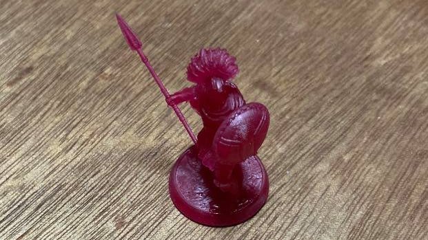 Delayed resin #3dprinter is now up and running. THIS IS FINALLY SPARTA!