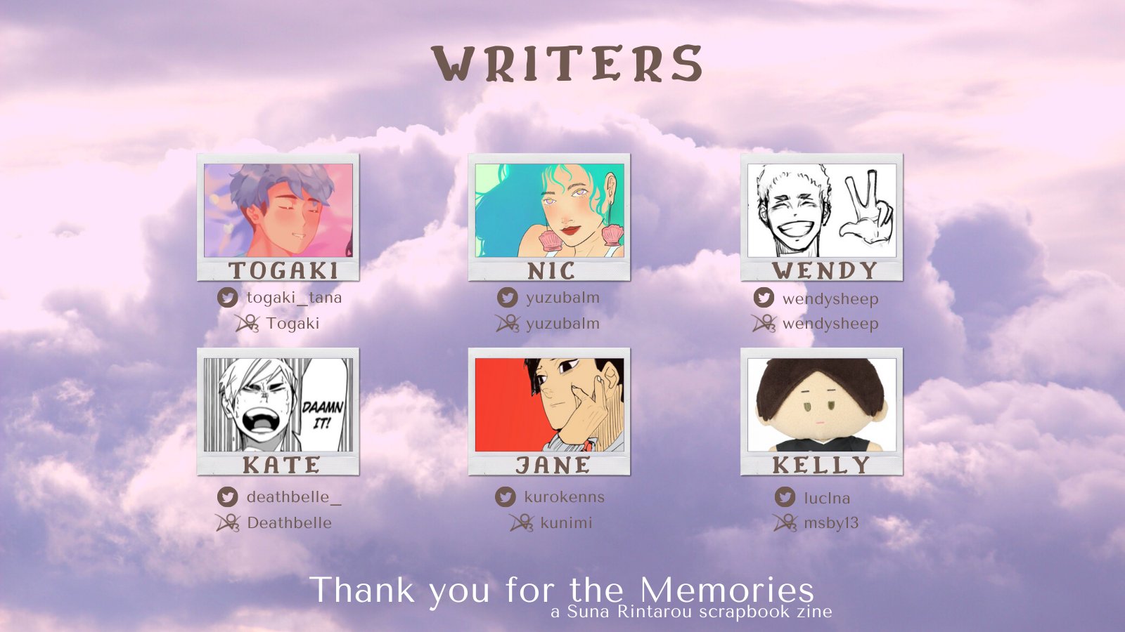Suna Zine Creation Period Feature Competition We Are Proud To Reveal Our Amazing Contributor Lineup Presenting Merch Artists T Co Csjuqcwlo2 Twitter