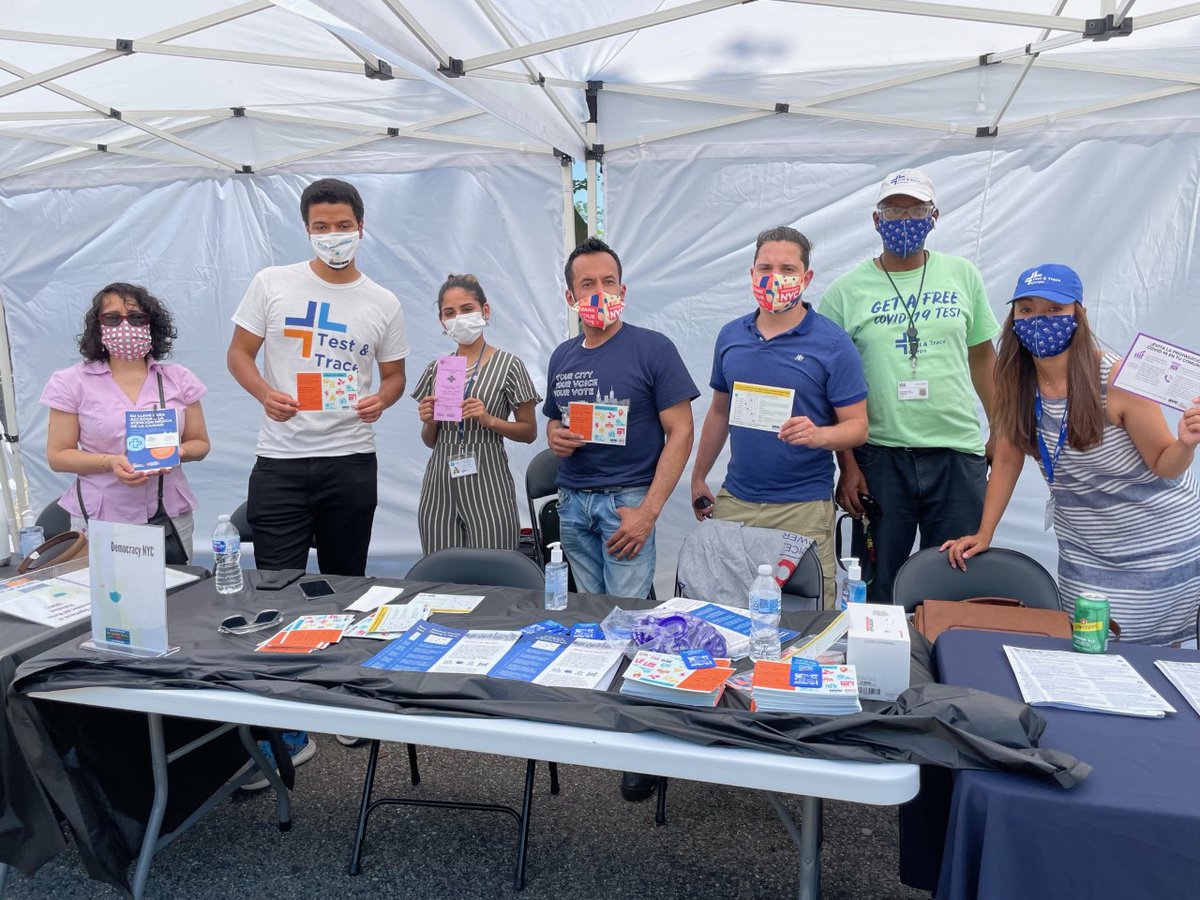 mayorsCAU's tweet photo. Thank you @nycHealthy @NYCImmigrants @DemocracyNYC and Dante de Blasio for being out in #Crotona park today for #youthvaccines week. https://t.co/DA2PMQLvfr