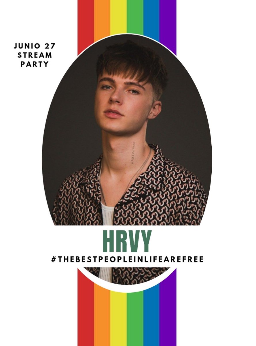 hrvymex's tweet photo. #hrvstars para conmemorar el #Pride2021 nos unimos con varios fandoms para hacer un Streaming party!
📆 27 de Junio
🌐 #TheBestPeopleInLifeAreFree 🏳️🌈 https://t.co/LBmJKvynIM