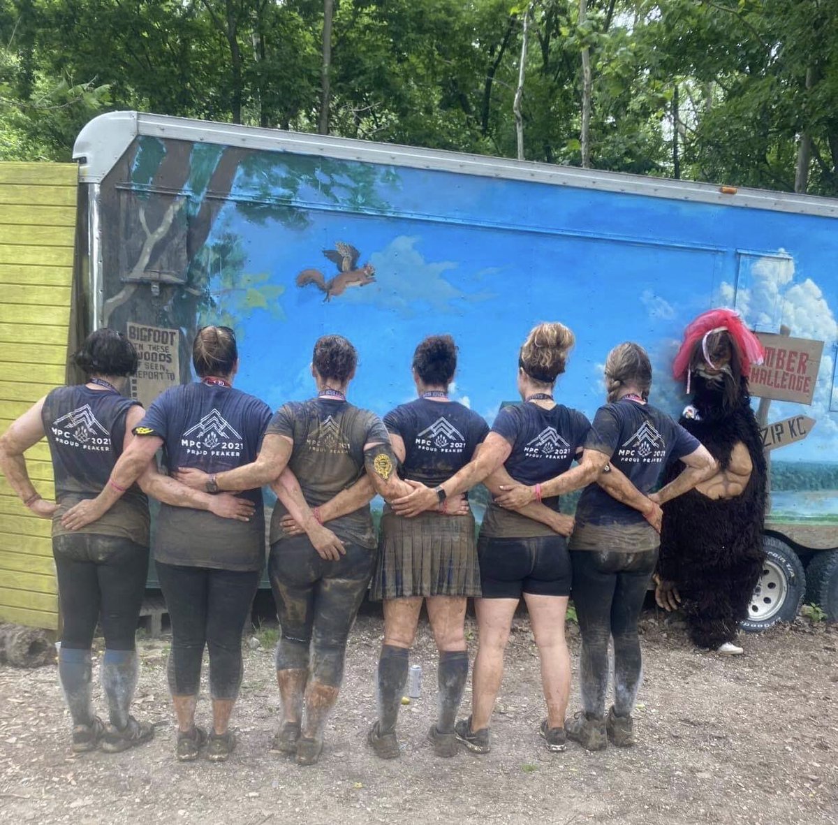 #heartlandprairiepeakers smashed the #wildwomentimberchallenge <a href="/kc_timber/">KC Timber Challenge</a> today 🙌🏻 Mud &amp; laughs &amp; pushing ourselves &amp; just an awesome day in the woods together. No #peaker left behind ✊🏻<a href="/SamHeughan/">Sam Heughan</a> <a href="/MyPeakChallenge/">My Peak Challenge</a> 
#ocr #teamwork #challenge #getoutside #MPC2021 #mypeakchallenge