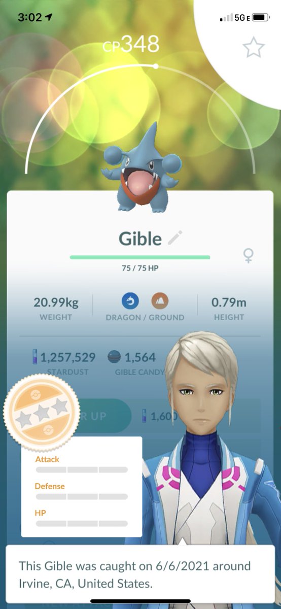 jchennav's tweet photo. I caught two nundo Gible during #PokemonGOCommunityDay. Is this considered a W or L? https://t.co/xmK9kyrluZ