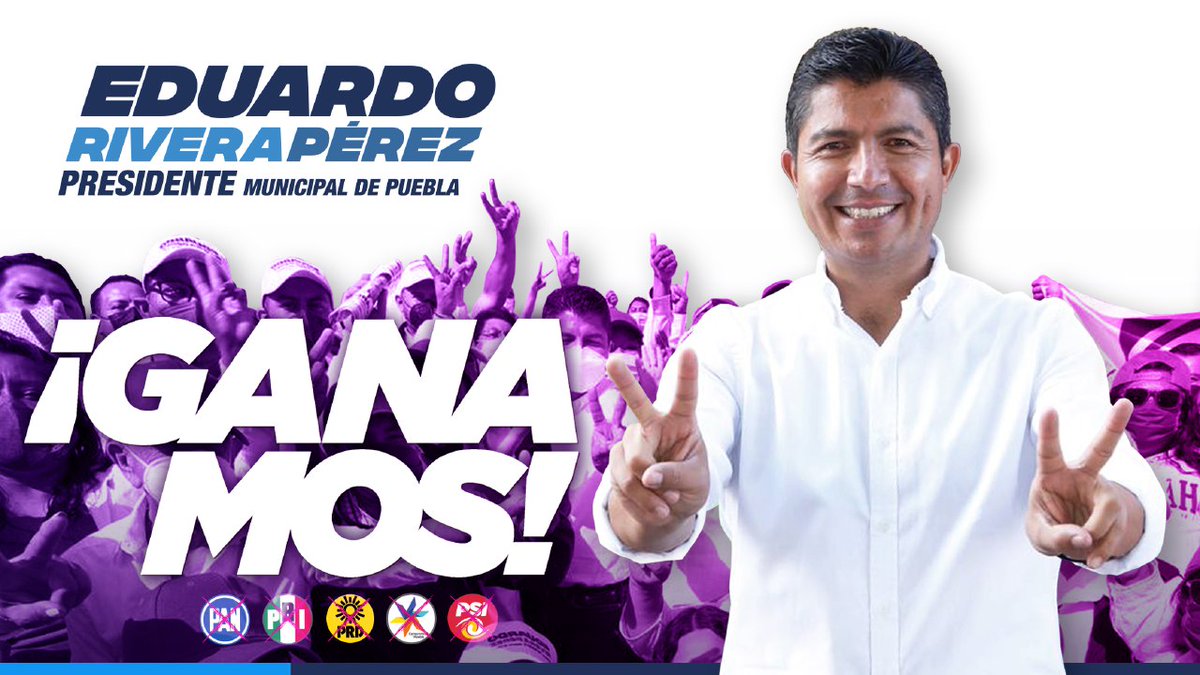 eduardorivera01's tweet photo. Gracias a tu confianza y apoyo ¡GANAMOS! 
¡Juntos vamos a corregir el rumbo!
#PueblaGanó https://t.co/hAdOmQ5YJP