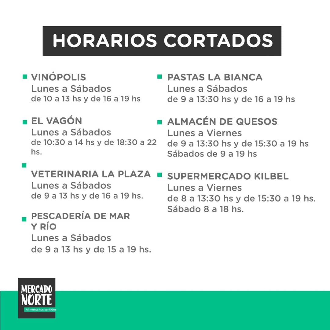 MercadoNorteSF's tweet photo. ⏰NUEVO HORARIO DESDE MAÑANA!

👉 Te dejamos los nuevos horarios de los locales del Mercado, los cuales se implementarán desde el Lunes 7/6

Recordá que estan sujetos a modificaciones, las que serán informadas por este medio!😉 https://t.co/1uHOembPiu