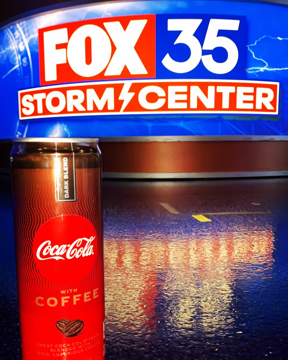 LeslieHudsonWx's tweet image. Happy Hour means steady caffeine on a weekend Newers schedule. Shout out to @ajacksontv who introduced me to the dark (roast) side of life! Amped up and ready to roll. Thanks @cocacola! 
See you at 10 PM on @fox35orlando. #cokecoffee #darkroast #dinnerofchampions #wofl #orlando