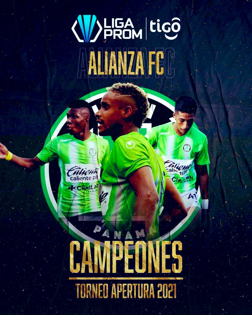 alianzafc's tweet photo. Somos los Campeones del Torneo de Apertura 2021 @liga_prom 
⚽️⚽️Ansony Frías
#SiempreAlianza 
#OrgulloVerdolaga https://t.co/3HBUSZlknk