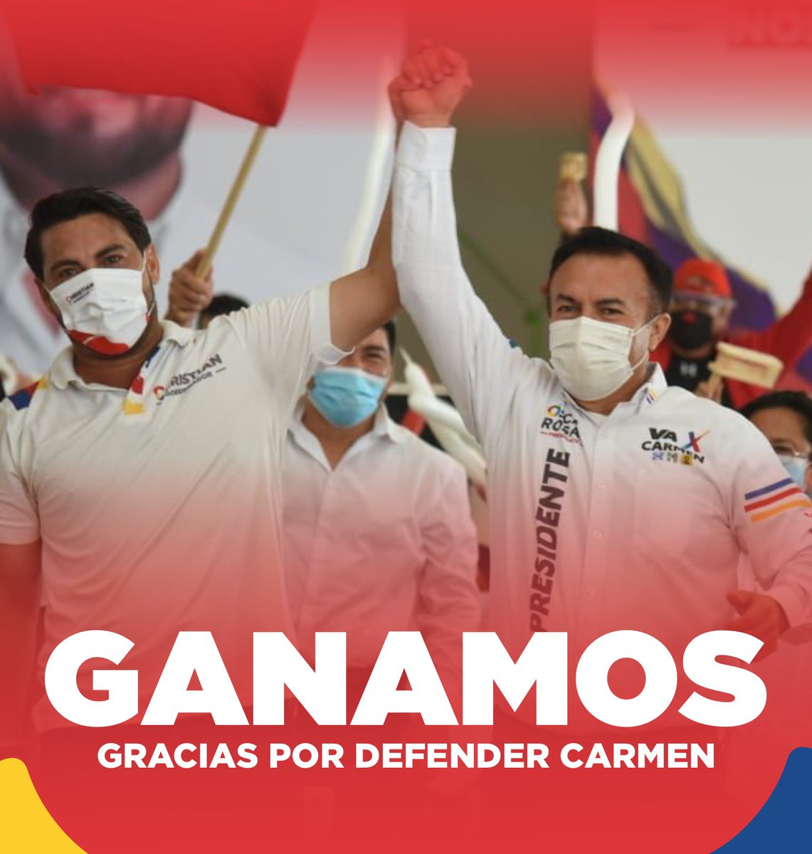 OscarRosasGlz's tweet image. ¡GANAMOS!💪🏼
Gracias a su apoyo logramos la defensa de Carmen. #ÓscarPresidente #ChristianGobernador