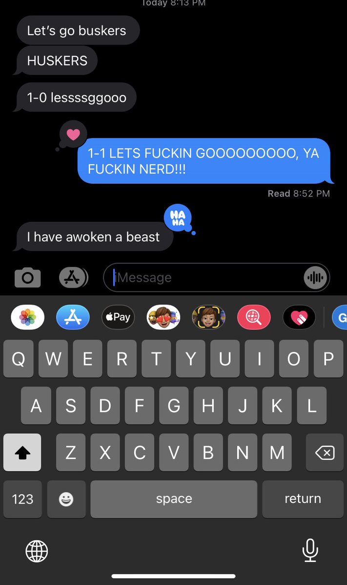 rickybobbyatx's tweet image. When your UT friend tries to chirp…

#WPS #OmaHOGS #GonLearnToday