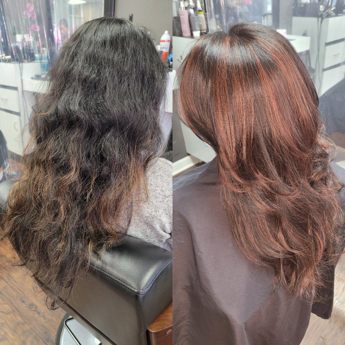 Studio43Design's tweet image. Twitter saw it first! #beforeandafter #hairmagic #smallbusiness #goldwell #goldwellprofessional #talent outstanding job by Alina. 💇‍♀️