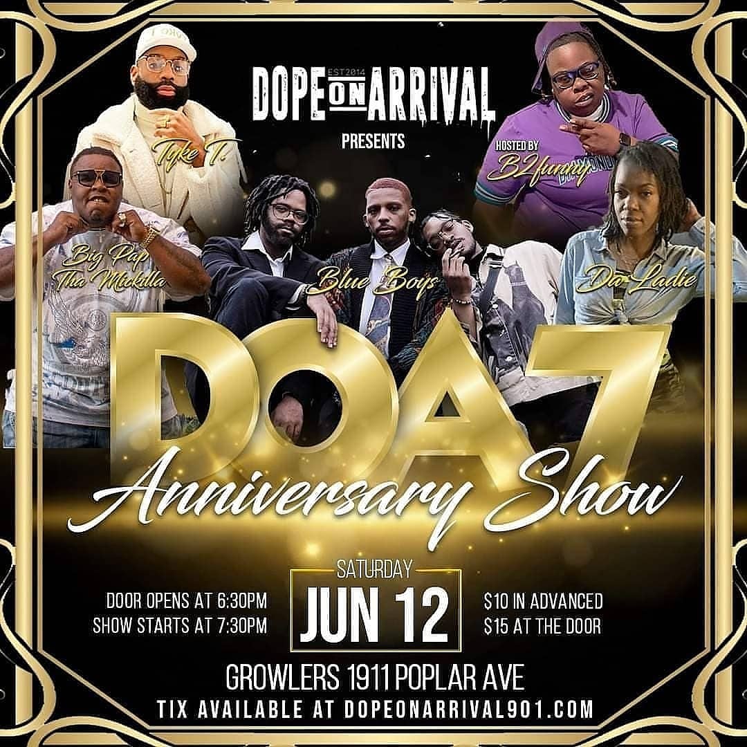 doasteph's tweet photo. I don't post on this hoe. But it's SEVEN years of @Dope_On_Arrival next Saturday! Be there mane! https://t.co/kuHD341egV