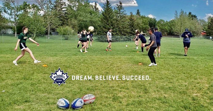 MacDowellRugby's tweet photo. Prairie Academy focus:

Kicking &amp; Catching High Balls    🏹 

#macdowellrugby #precisionprogressions

🍁Dream. Believe. Succeed. https://t.co/3A3vuGOTso