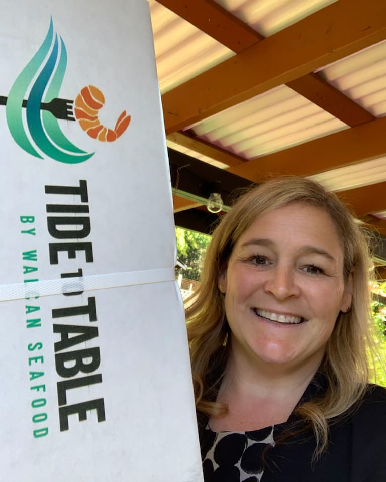 ChefsTableBC's tweet photo. Executive Director Shawna received her @TidetoTableBC BC Spot Prawns last week to keep the 2021 Spot Prawn Festival vibes going. 

Easy-peasy ordering for tasty payoff 🙌🏻

#CTSBelong #BCSpotPrawns #SpotPrawnFestival #bcfoodie https://t.co/Re07DMoBsb