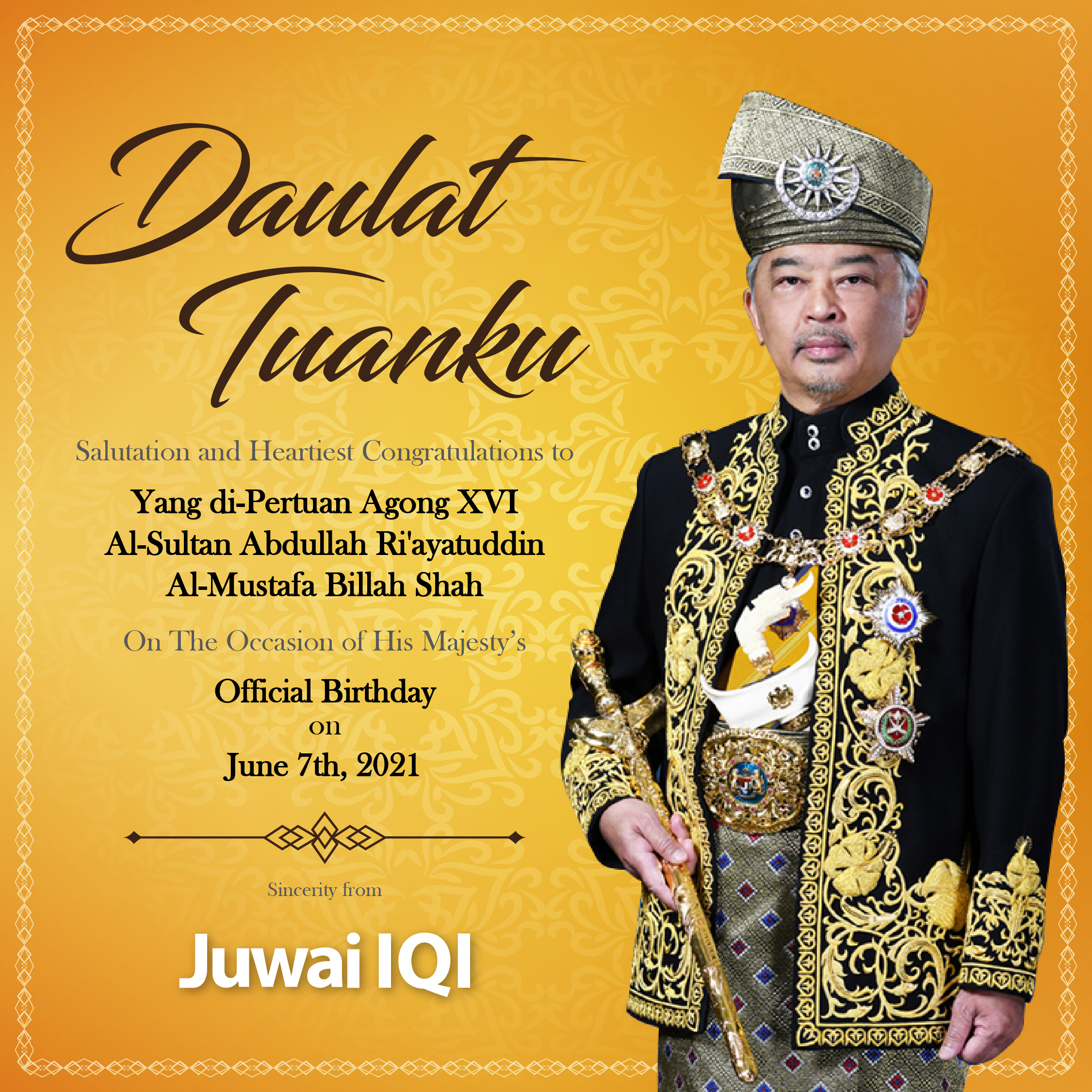 Hari lahir agong 2021