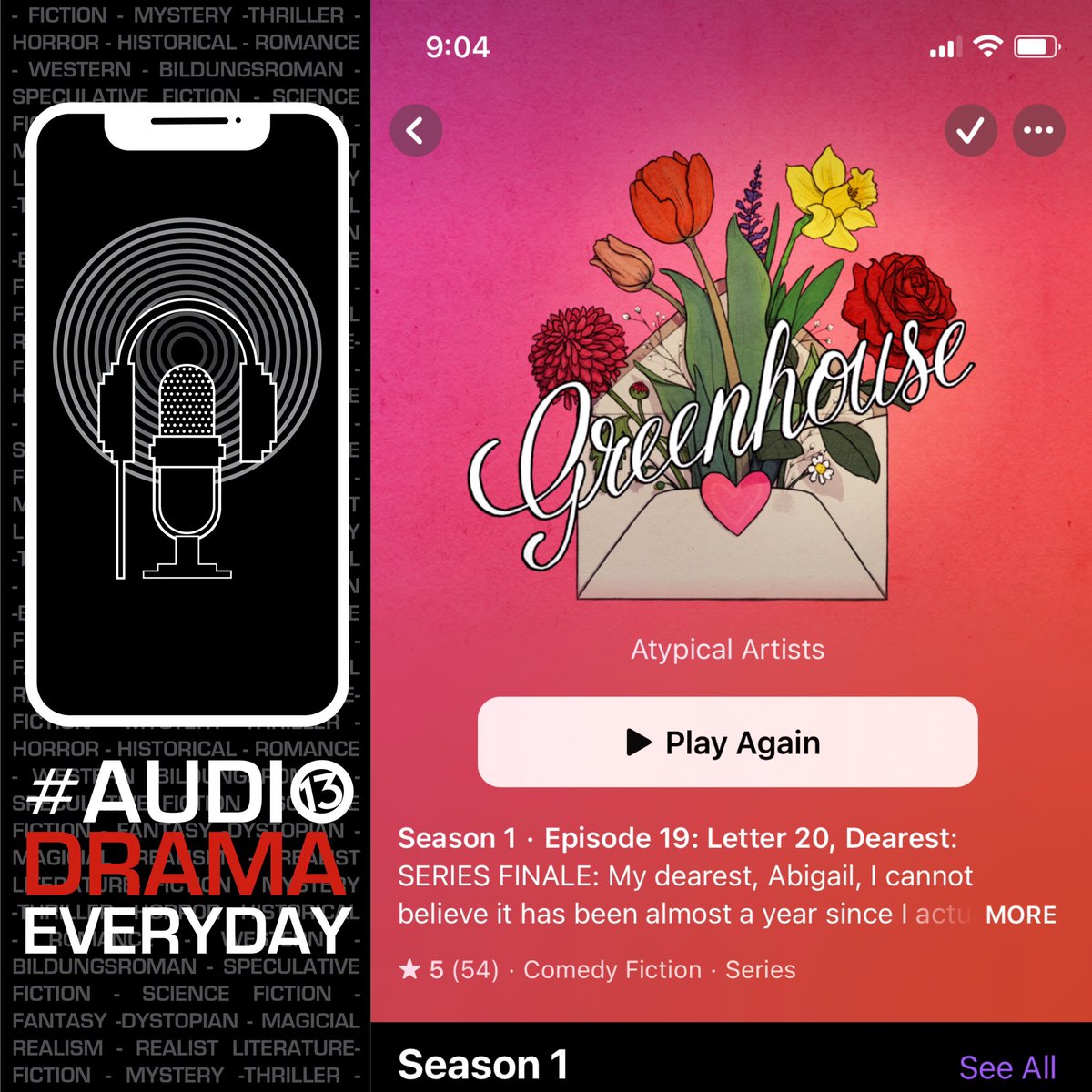 mattleong13's tweet image. #audiodramasunday #audiodramaeveryday #scriptedpodcast #audiodrama #LillianHolman #epistolary @alexmarshallbrown @helenhighfield @lillymouse26 #atypicalartists@atypicalartists #nobadideas @nobadideaspod #greenhouse