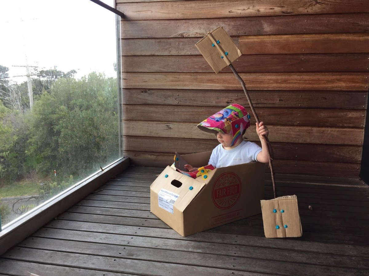 Makedo's tweet photo. Snapshots from Home: Keeping busy with Makedo on a rainy afternoon with Dad.โ
See more on the Makedo HUB:
https://t.co/rzZKt4vcEn
#cardboardcreativity #cardboardconstruction #creativecardboard #playfulcreativity #cardboardcreations #STEAMeducation #cardboardkayak #makedo https://t.co/1Zq3Jj3sOM
