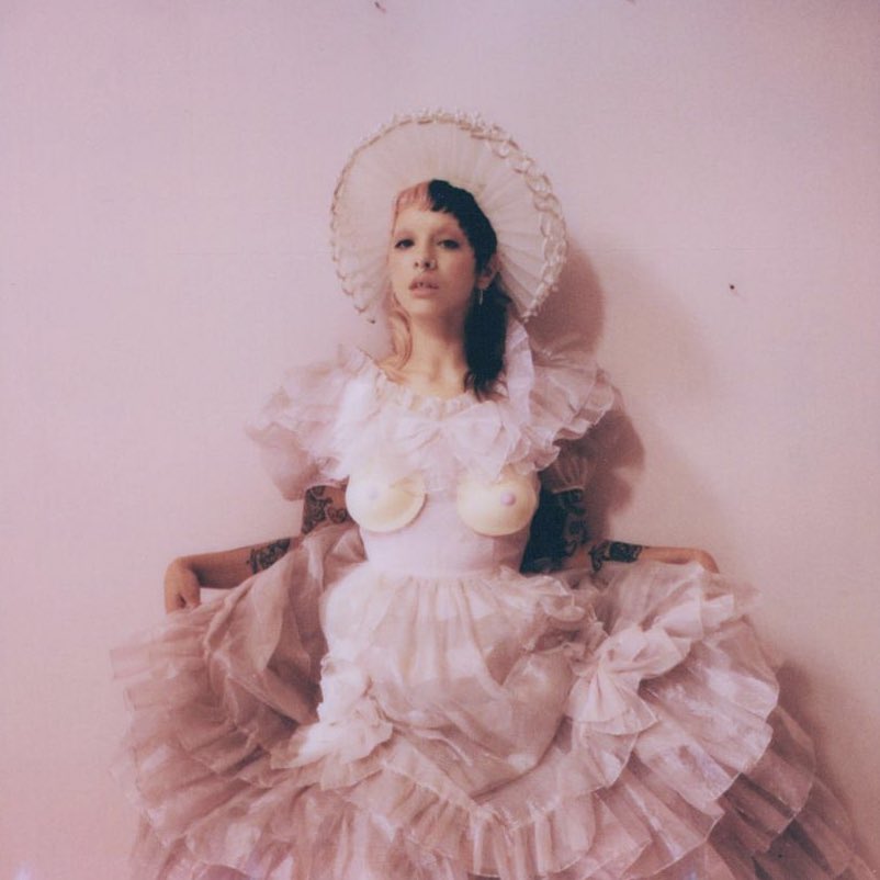 melspurgatory's tweet photo. a reminder that melanie martinez goes by she/they pronouns https://t.co/C04hPdyEqg