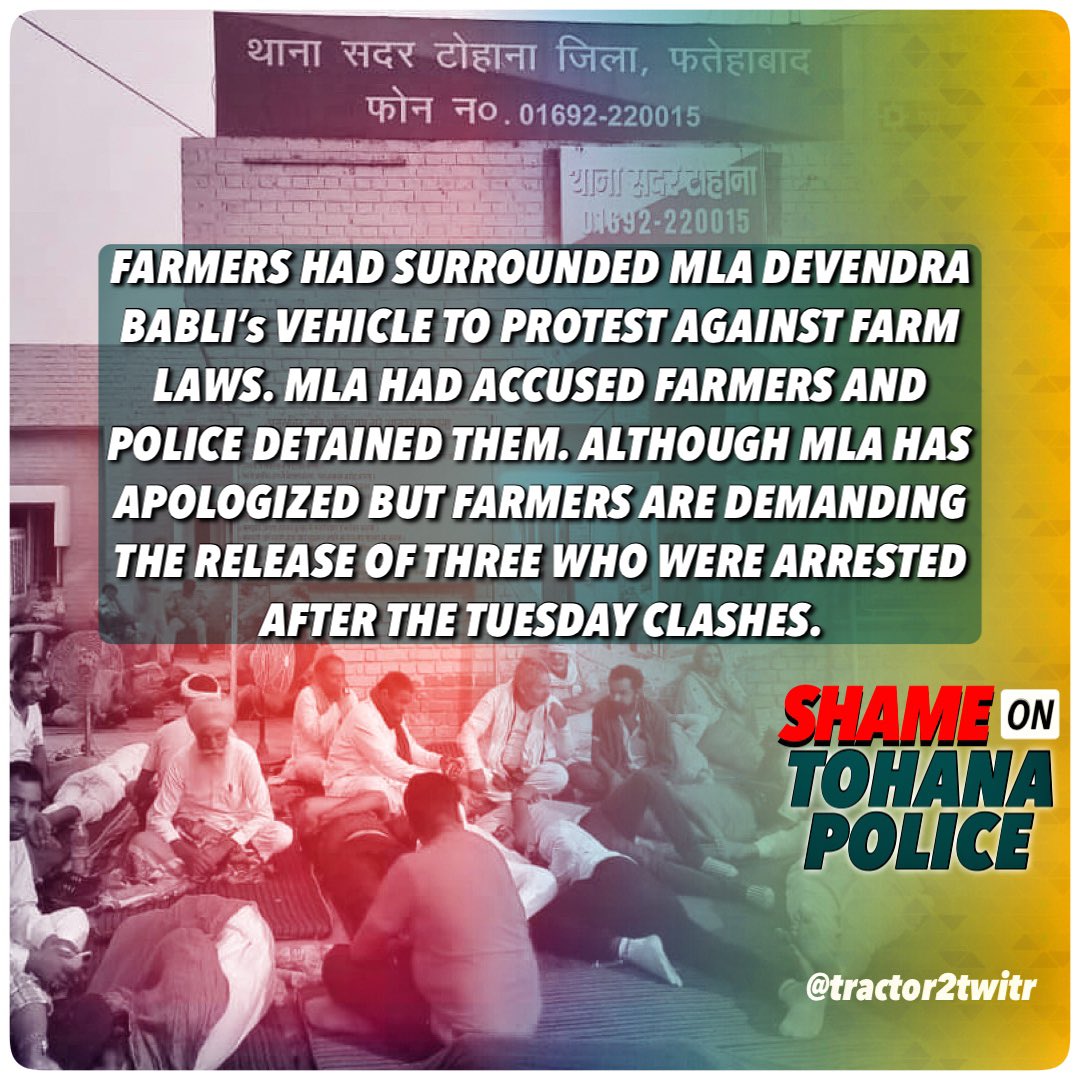 RT @Parwind44289728: Raise your voice against the oppression of farmers !!
#ShameOnTohanaPolice
#NeverForget1984 https://t.co/V6tQZGjLnQ