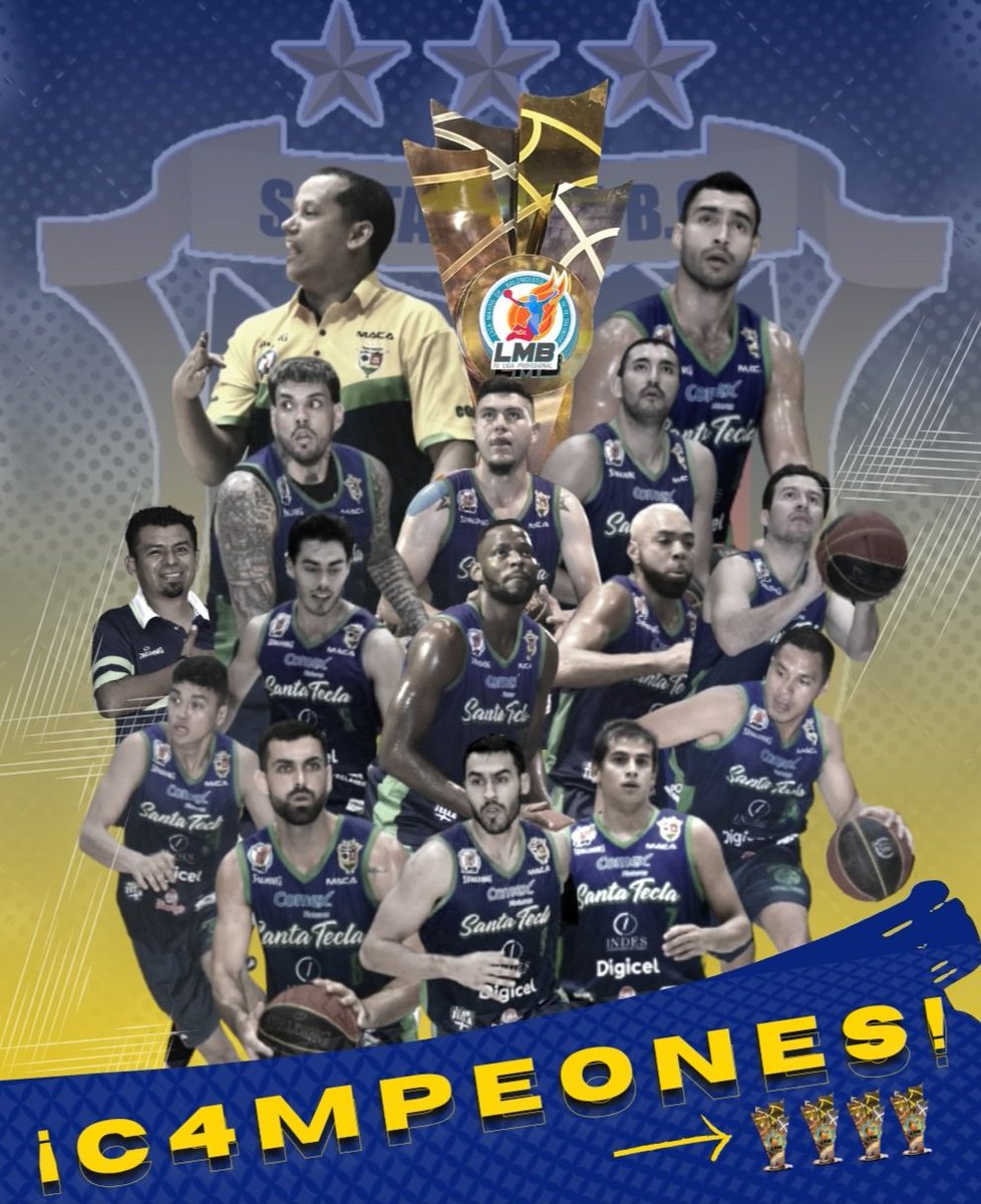 ¡SOMOS CAMPEONES!
¡SOMOS CAMPEONES!
¡SOMOS CAMPEONES! 
¡SOMOS CAMPEONES! 

ÚNICOS CON 4 TÍTULOS EN LA LMB 🏆🏆🏆🏆

¡Si se pudo!
#VamosTecla💙💛💚💪🏼

<a href="/SantaTeclaSV/">Alcaldía La Libertad Sur</a> <a href="/naciontecla/">Nación Tecla</a>