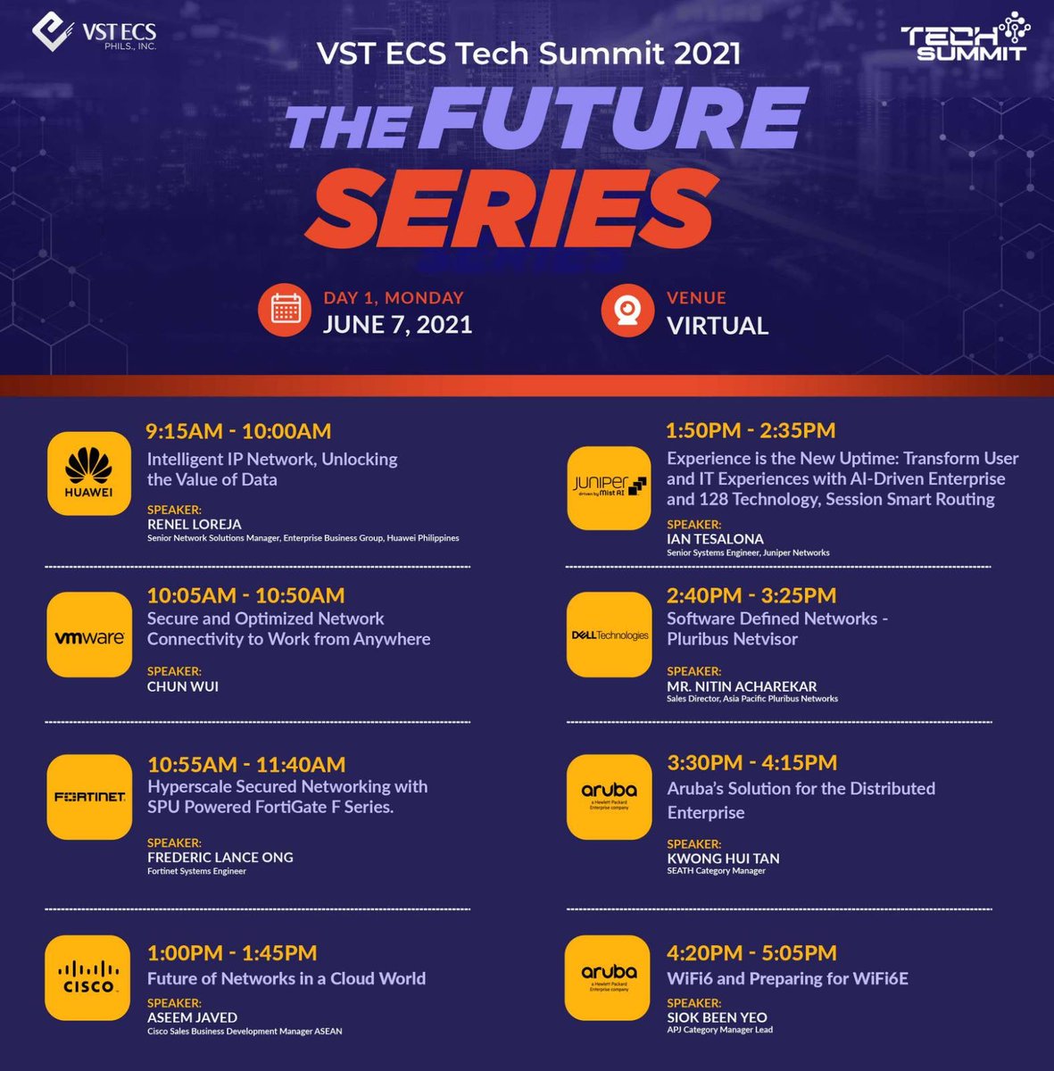 DogPatch03's tweet image. Day 1 of the #TechSummit2021 starts now! @vstecs 

#thehyperconnectedworld #VSTECS