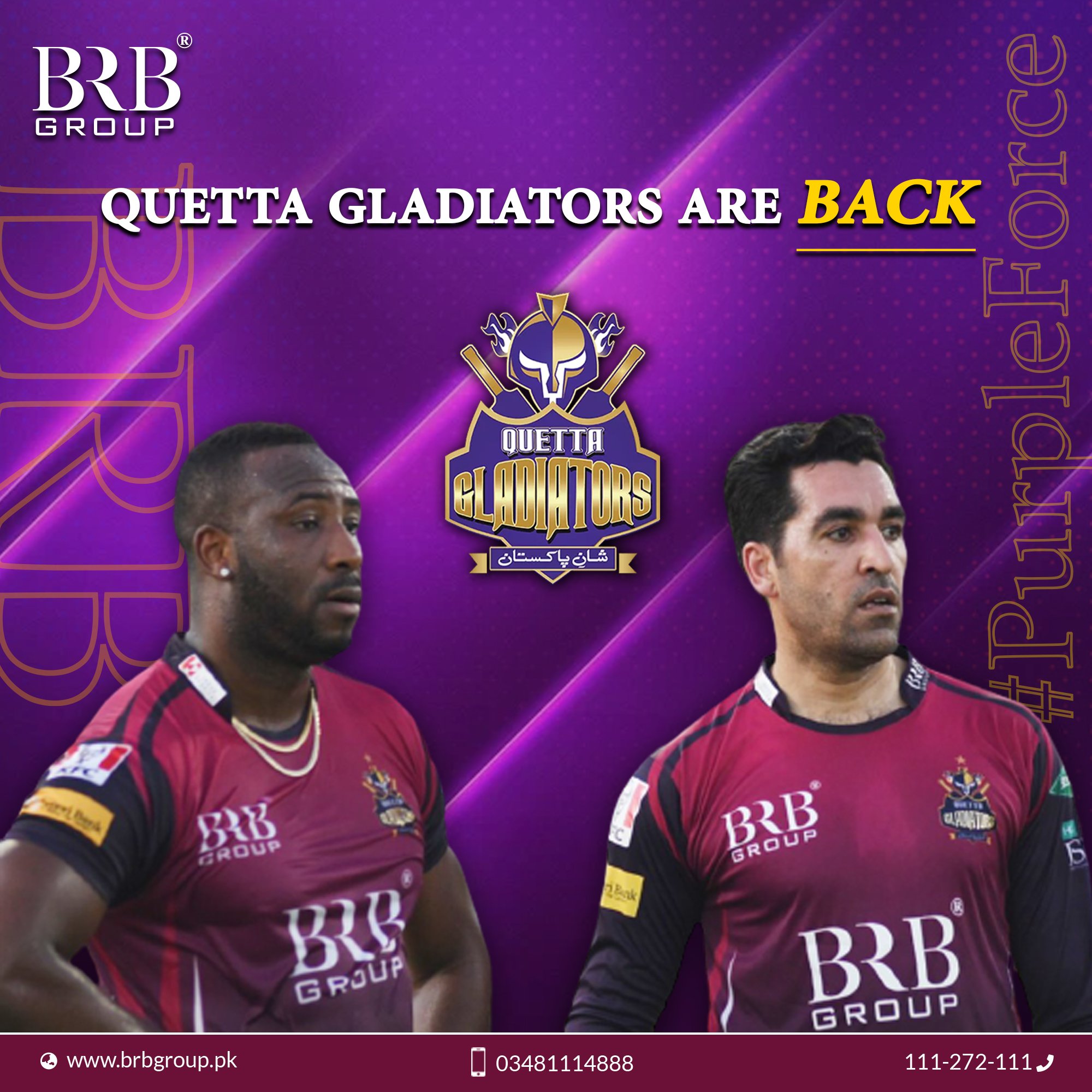 Brb Group Quetta Gladiators Are Ready To Bounce Back Brb Group Wishes Quetta Gladiators All The Best Brbgroup Brbdevelopers Oasisparkresidencia Matchschedule Matchdikhao Purpleforce Quettagladiators Hblpsl21 Psl6 T Co