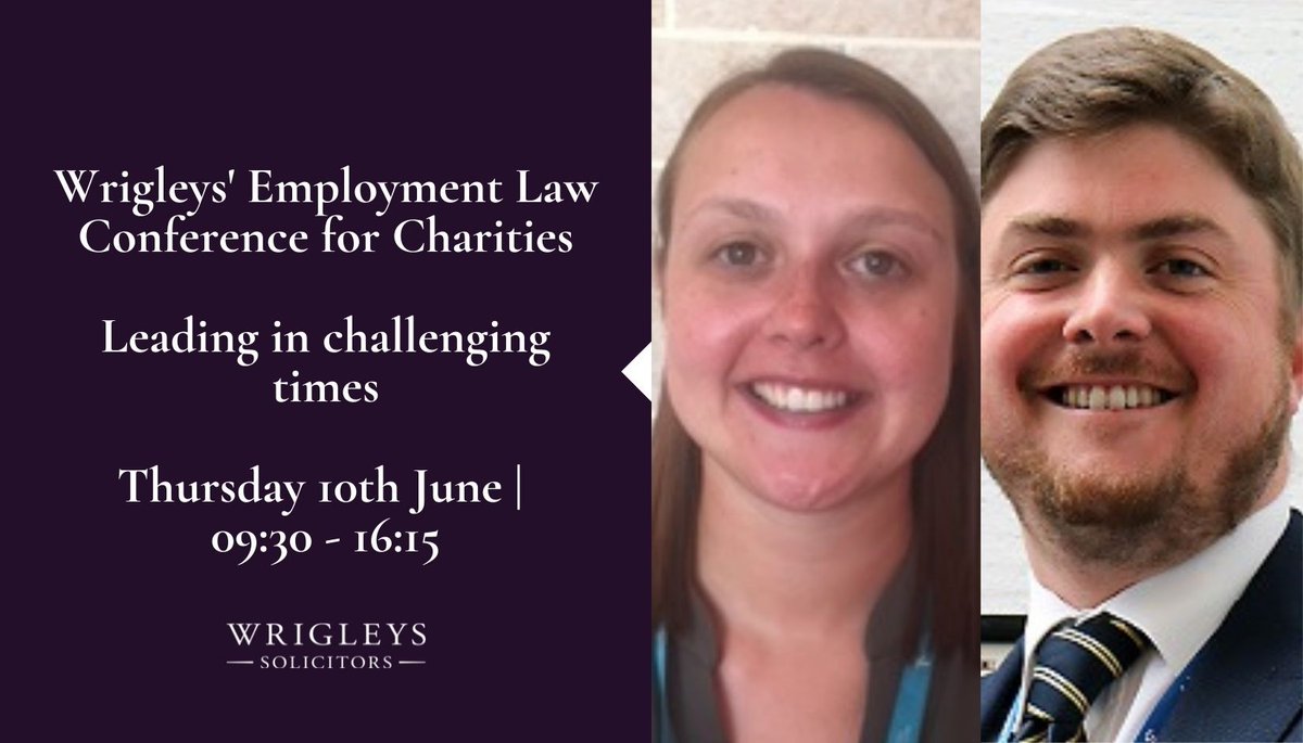 Leigh-Ann Hays, HR Officer at @PeopleInAction & Rob Owens, Chief Operating Officer at Stephenson Multi Academy Trust will be bringing their expertise to #wrigleysemplawconference. #charitytrustees & #ukcharities senior leaders, this one's for you: bit.ly/3xfrQgp