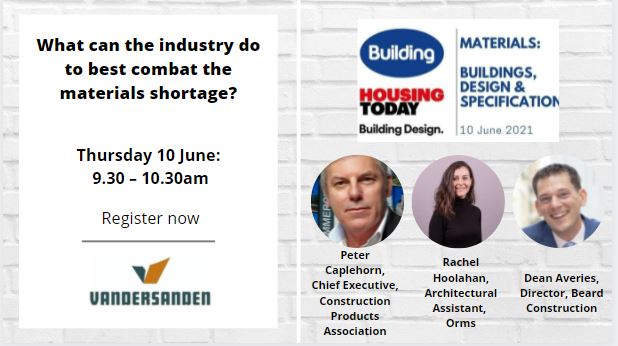 How has #Brexit contributed to materials shortages? Hear from our panel of experts on 10 June including <a href="/PCaplehornCPA/">Peter Caplehorn</a>, Dean Averies <a href="/Beard_Construct/">Beard</a> and Rachel Hoolahan <a href="/Orms_Architects/">Orms Architects</a> &gt;&gt; ow.ly/ab5k50F3bpT