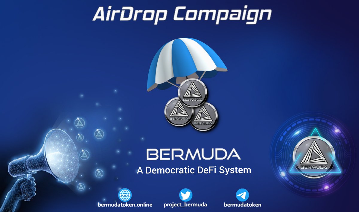 Bermuda Project (@project_bermuda) on Twitter photo ☄️ Bermuda ⚔️ <a href="/Airdrop_Father/">Airdrop Father</a>
💵 Total rewards : $6.6
👨👩👧👧 Refferal : $0.0065
⏳Distribution Date : Aug 26
⭐️ Rating : ⭐️⭐️⭐️⭐️
🛡 Airdrop Link : t.me/bermudatokenbot
━━━━━━━━━━━━━━━━
🔰Airdrop Tasks:
Do some social media tasks
#AirdropFather #BSC #BERMUDA ☄️ Bermuda ⚔️ <a href="/Airdrop_Father/">Airdrop Father</a>
💵 Total rewards : $6.6
👨👩👧👧 Refferal : $0.0065
⏳Distribution Date : Aug 26
⭐️ Rating : ⭐️⭐️⭐️⭐️
🛡 Airdrop Link : t.me/bermudatokenbot
━━━━━━━━━━━━━━━━
🔰Airdrop Tasks:
Do some social media tasks
#AirdropFather #BSC #BERMUDA