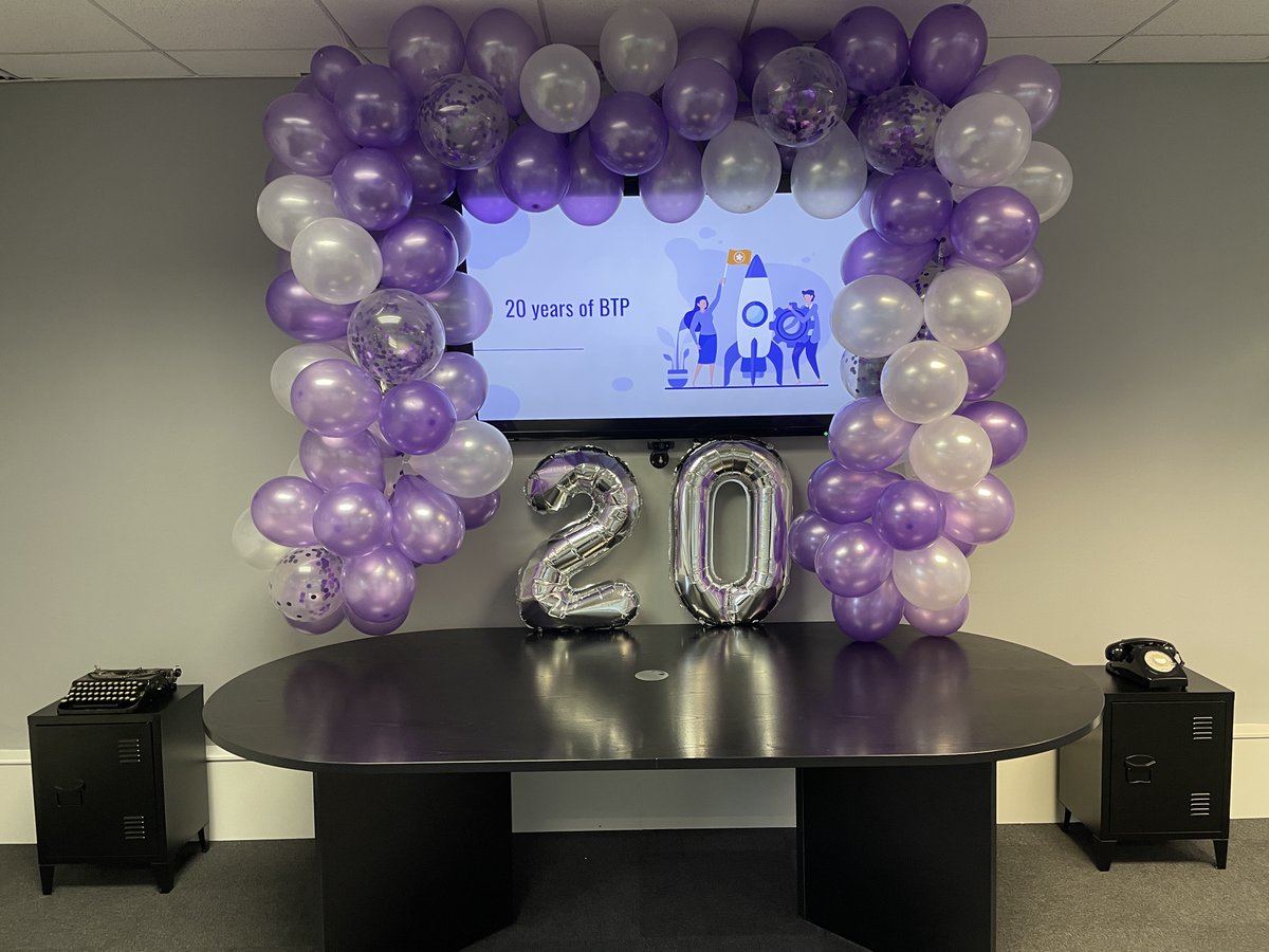 BTP_IT_Support's tweet image. We&apos;re now 20 years old and we had a party. When we started, there was no FaceBook or Twitter. No iPhones, no Uber, no Youtube. We&apos;re even older than Friends Re-United. I would say &quot;here&apos;s to the next 20 years&quot;, but we&apos;re too busy looking at today &amp;amp; what we&apos;ll be doing  tomorrow!
