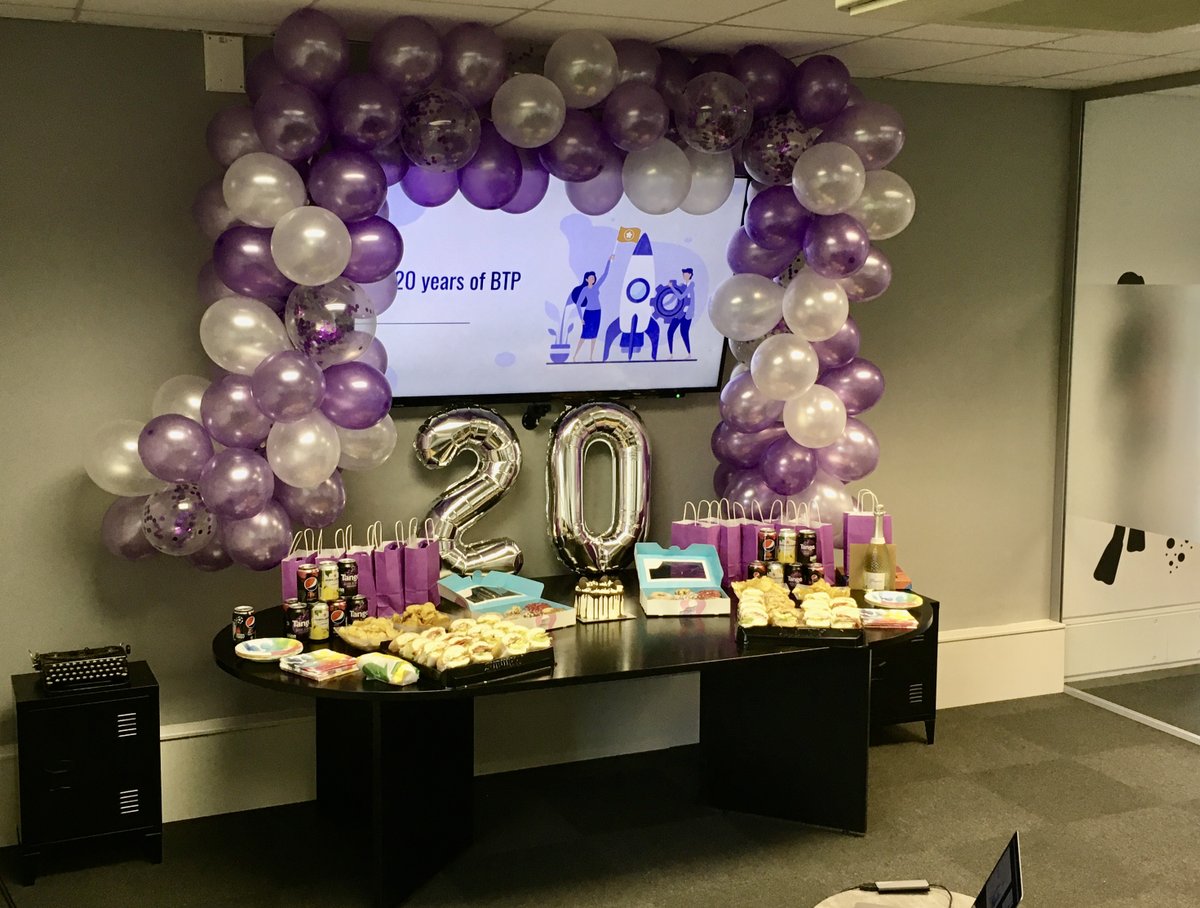BTP_IT_Support's tweet image. We&apos;re now 20 years old and we had a party. When we started, there was no FaceBook or Twitter. No iPhones, no Uber, no Youtube. We&apos;re even older than Friends Re-United. I would say &quot;here&apos;s to the next 20 years&quot;, but we&apos;re too busy looking at today &amp;amp; what we&apos;ll be doing  tomorrow!