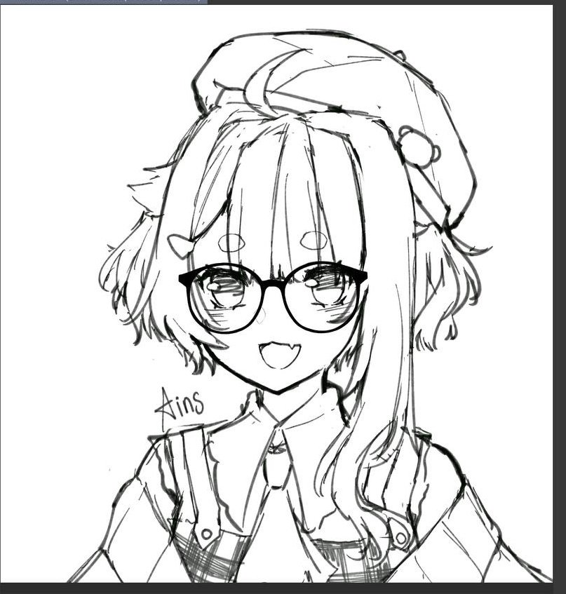 Ain_stel's tweet image. beret + megane 👌✨