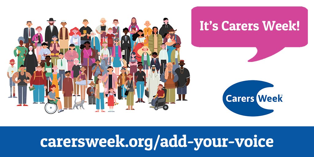 Wishing everyone a wonderful #CarersWeek! 

This year, we want to make the 6.5 million unpaid carers in the UK Visible and Valued. You can join us by adding your voice and encouraging friends and family to do the same: carersweek.org/add-your-voice