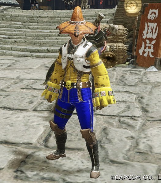 こっこ 重ね着装備でウッディっぽく作ってみました