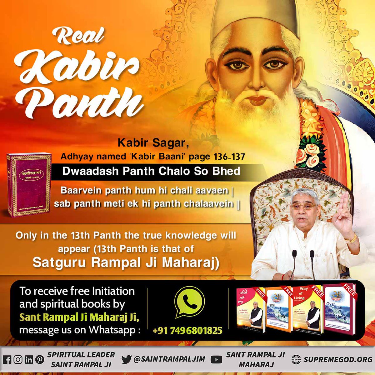 sant_spiritual's tweet photo. #यथार्थ_कबीर_पंथ
Kabi13 would be the truest panthr Prakat Diwas 24 June https://t.co/Hbj8L1EQ9f