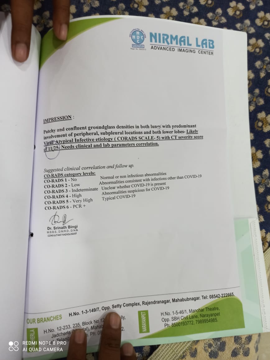 MSridha29076514's tweet photo. @AlaVenkateshwer ..Dear Sir,my dad M.Ramesh chandar Ex.MPTC
Pothulamadugu of your constituency have been affected by #covid19.He has been hospitalized from past 4 days in agur prime hospital Jadcherla,His health is critical,beyond all ready spent,we need some support to save him. https://t.co/y2RopPzyjz