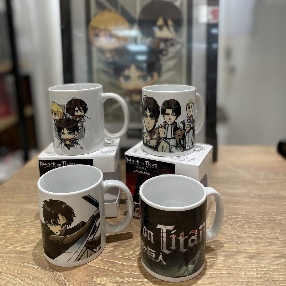 Pgs 進撃の巨人 マグカップ販売しています 4種類あります ジョジョの奇妙な冒険 に関連深いバンドtシャツpopupも開催中 ぜひお越しを 賞品の当たるスピードくじも実施中 池袋パルコ Pop Up Store By Pgs Anime 期間 6月14日 月