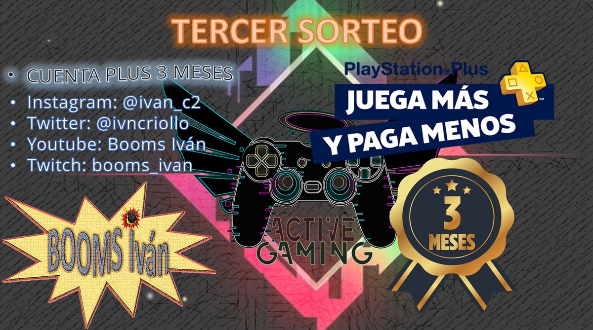 Ivncriollo's tweet photo. Sorteo SEGUNDA CUENTA PLUS de 3 MESES, no olviden suscribirse a mi canal de youtube y seguirme en mis redes. https://t.co/kqUzlFTxrI