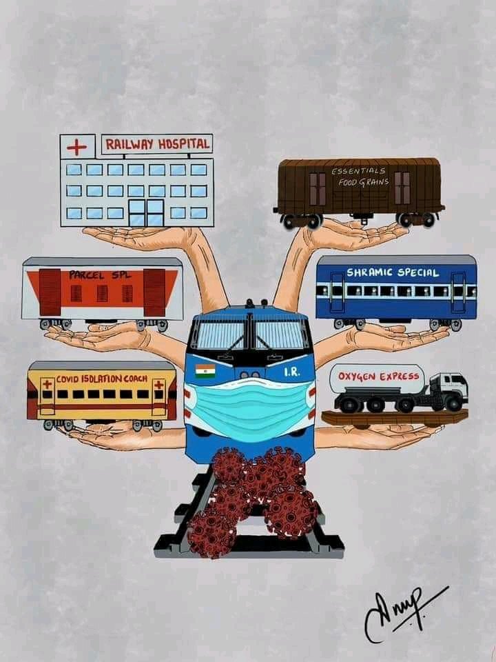 That's a Indian Railway....💪💪
#TreatRailwayEmployeesFrontlineWorker