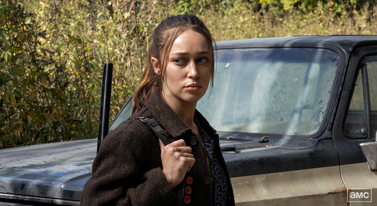 FearTWD's tweet photo. #FearTWD Q&amp;A: Alycia @DebnamCarey on how Alicia has become like Madison, and the effort to save everyone by trusting Strand to do the right thing: https://t.co/UvzBN7wHFk https://t.co/ugxUO9T6ZV