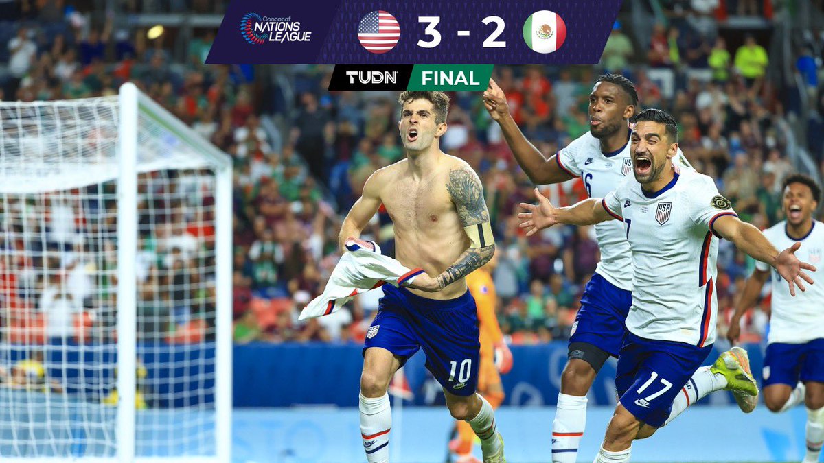 TUDN USA (@tudnusa) on Twitter photo ¡Tenemos campeón! <a href="/USMNT/">U.S. Soccer Men's National Team</a> aprovecha errores del Tri y se corona en el Final Four 🏆
uni.vi/lrgL102LBoq
#ElGiganteDeConcacaf | #FinalFourEnTUDN | #USAvMEX ¡Tenemos campeón! <a href="/USMNT/">U.S. Soccer Men's National Team</a> aprovecha errores del Tri y se corona en el Final Four 🏆
uni.vi/lrgL102LBoq
#ElGiganteDeConcacaf | #FinalFourEnTUDN | #USAvMEX