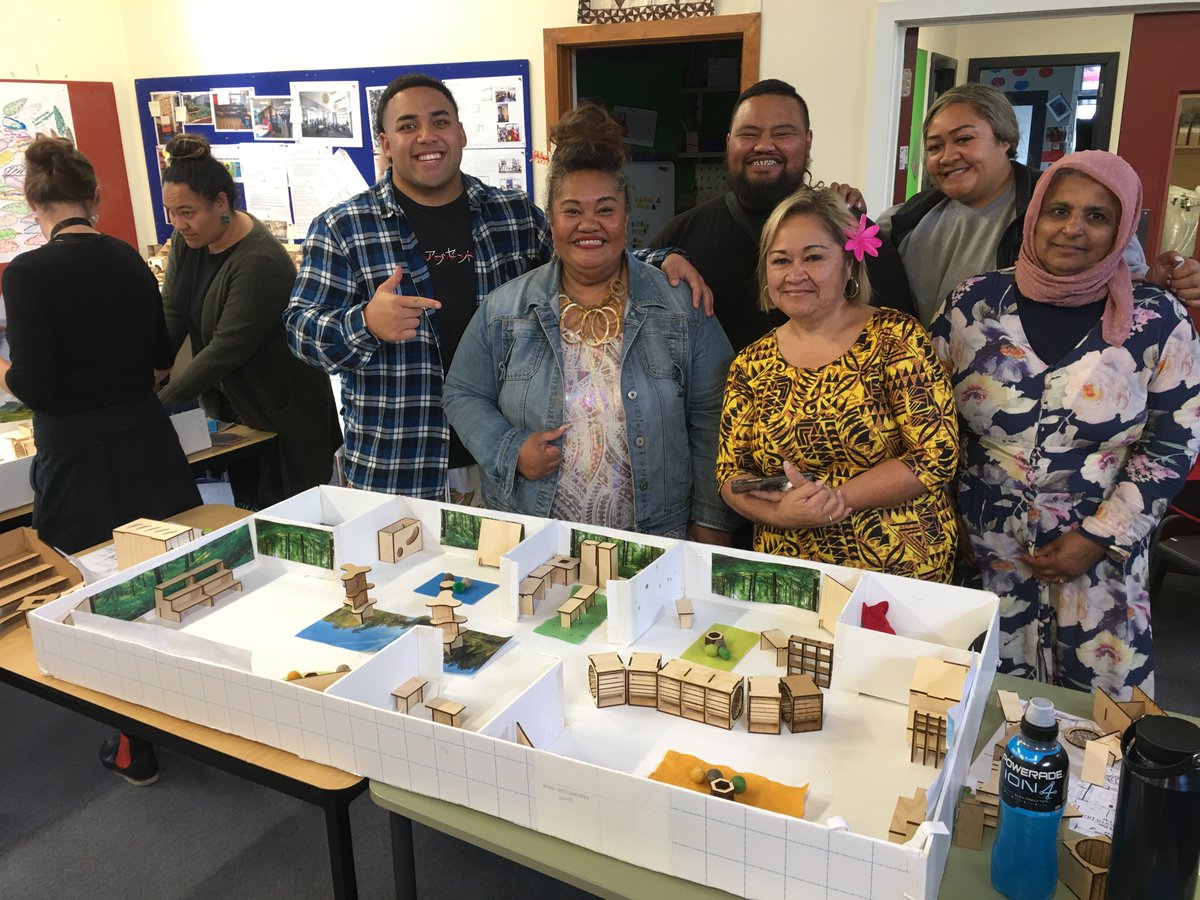 SJenkinsNZ's tweet photo. Fabulous working w NZ & Australia schools co-designing new learning spaces & exploring collaboration in ILE. Looking forward to presenting Brisbane@https://a4le.org.au/conferences/beyond-connecting-in-a-changing-world #edchat #nzedchat #AussieEd #Autens #AutensPasifika @Jasmax https://t.co/NKGulvlYjj