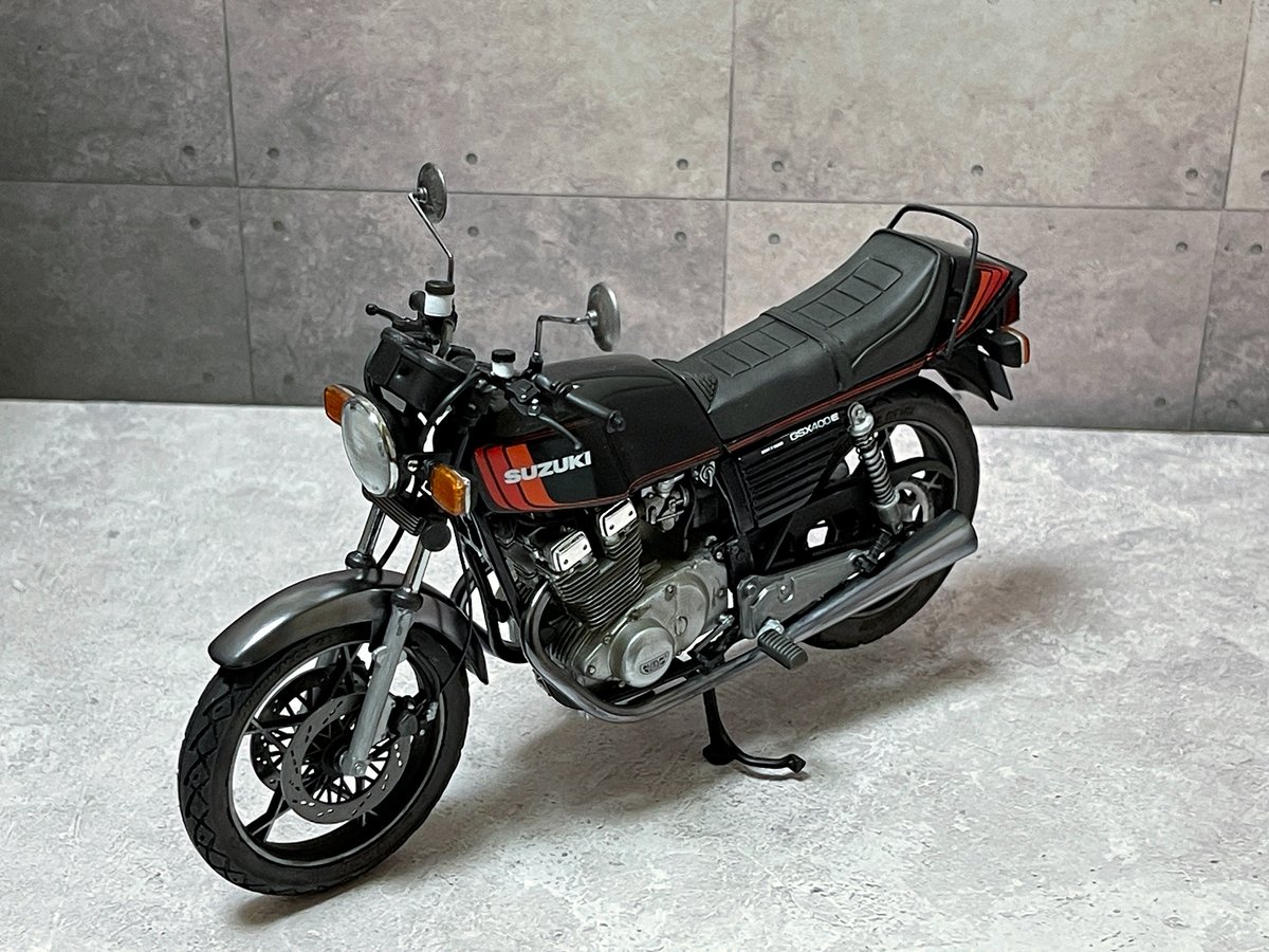 GSX400E 身近な車種をラインナップしてくれるアオシマさんに感謝です