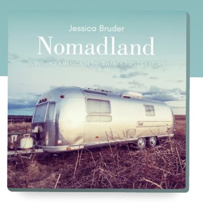 Nomadland. I thought the movie sounded good and I hunted for the book. A must read for sure.  #NewProfilePic