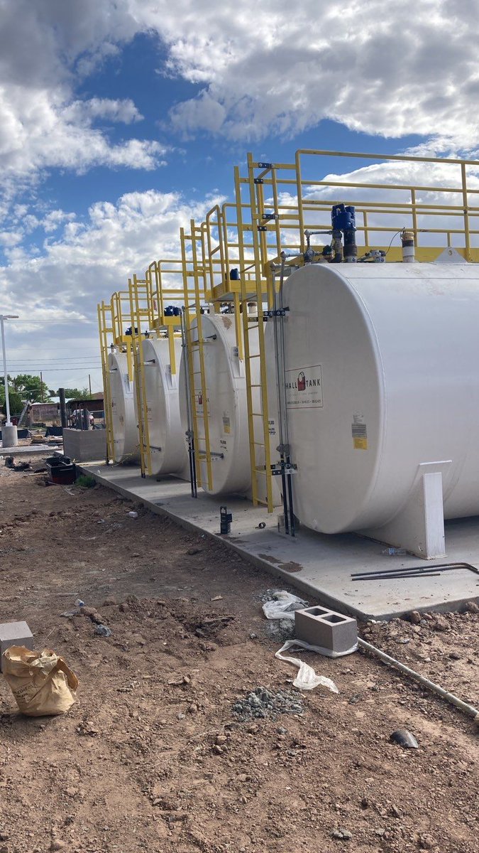 D_H_United's tweet photo. Cool location where we are installing a system with Aboveground Tanks (AST). #dhunited #gilbarco #fuelsystem #gasstation https://t.co/SCiGz0Xl5B