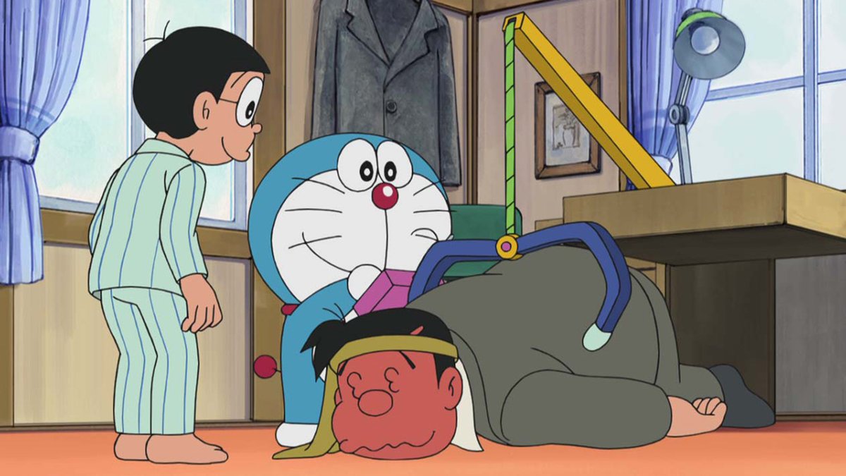 「【アニメ期間限定公開!!】
本日6/7からは、「パパもあまえんぼ」を配信!
酔っ」|【ドラえもん公式】ドラえもんチャンネルのイラスト
