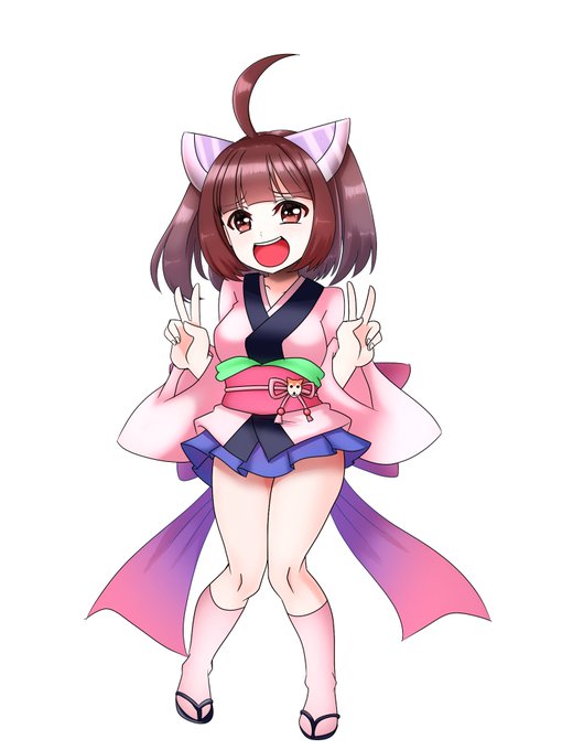 #きりたん
#東北きりたん 
ちなみにこのあいだ友達に渡したきりたんの立ち絵の
バリエーション 