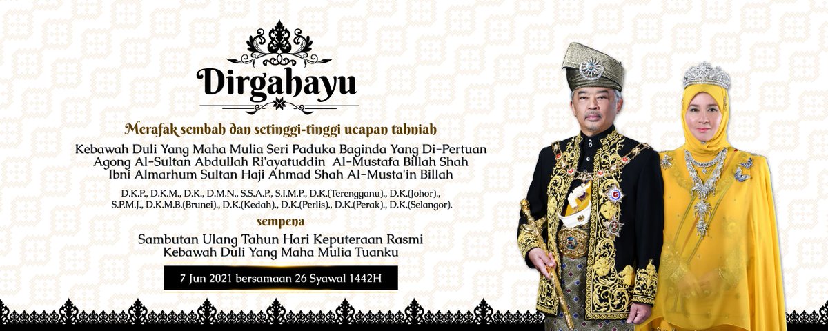 Seluruh Warga Kerja JKR Pasir Mas dengan penuh hormat dan takzimnya merafak sembah ucapan setinggi-tinggi tahniah sempena Ulang Tahun Hari Keputeraan Rasmi KDYMM Seri Paduka Baginda Yang di-Pertuan Agong,