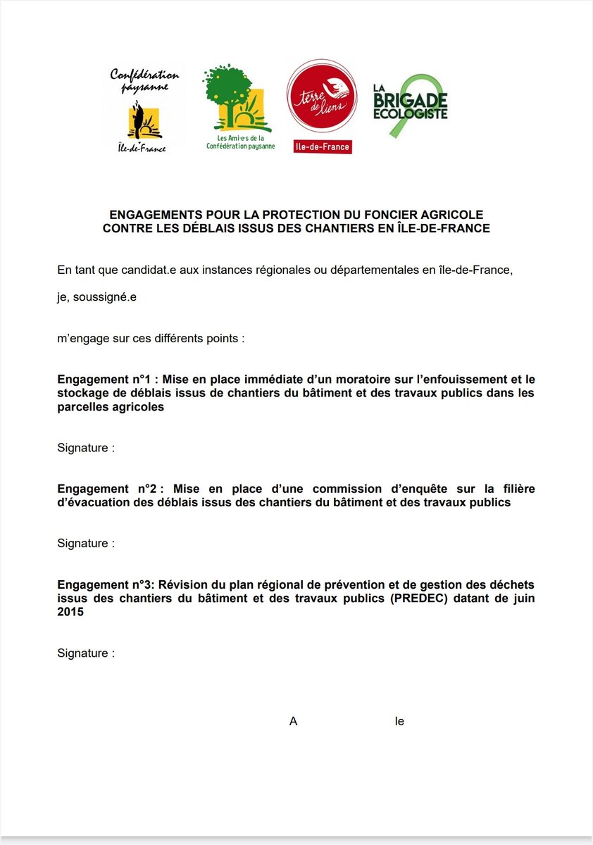MARAISMARIA2's tweet photo. 💪En signant ce document vous vous engagez, en cas de victoire, à protéger le foncier agricole contre la #pollution et  #ecocides  qui prolifèrent de partout !  @vpecresse @julienbayou @AudreyPulvar @J_Bardella @LauStmartin @Clem_Autain @Ecologie_Gouv  @EcologisteLa https://t.co/MwxCpJB1kD