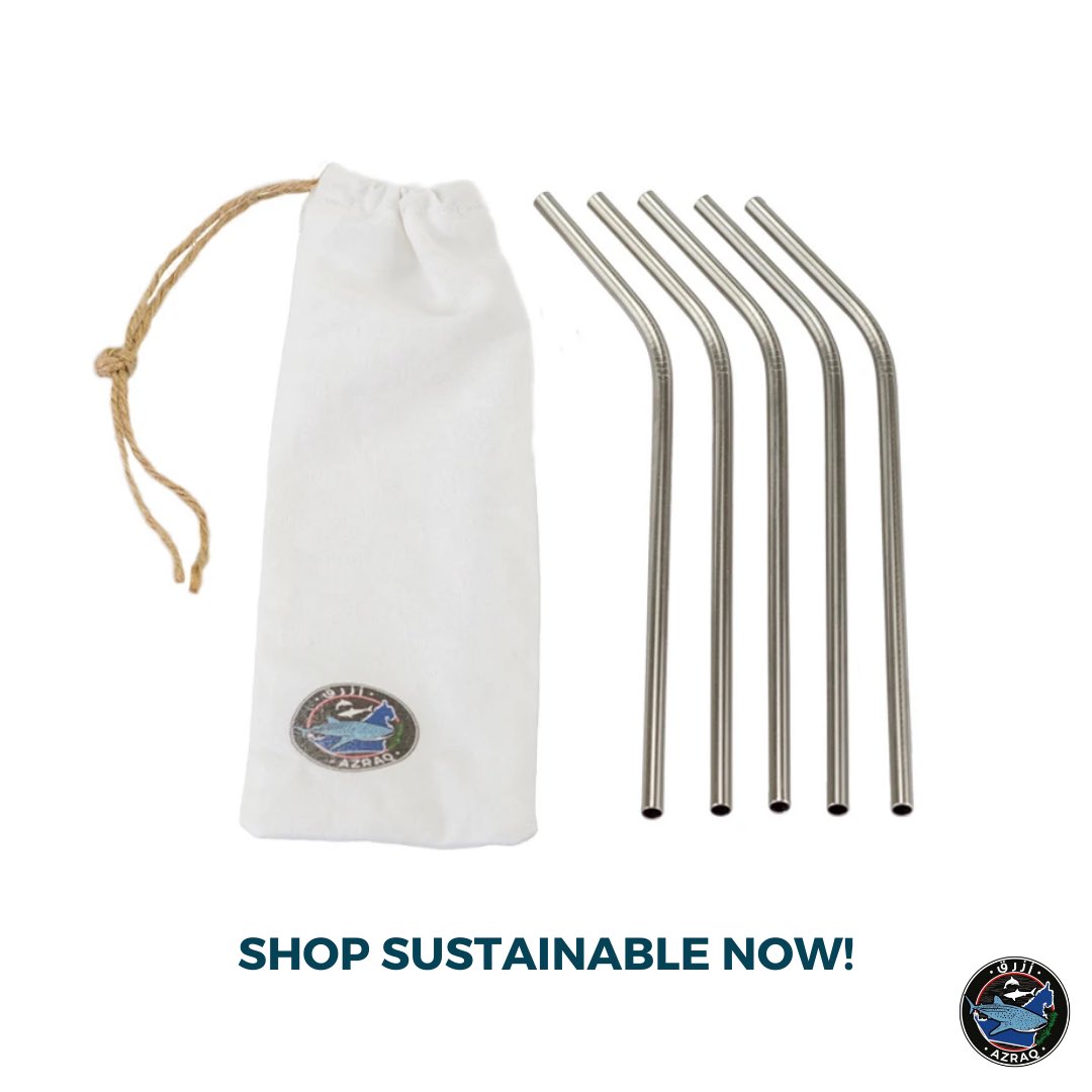 Ditch plastic straws with our awesome stainless steel sippers! Perfect for smoothies, soda, and juice ✅⁠

Grab your own harm-free stainless steel straws at our shop now: azraqme.shop/products/stain…
⁠
For the Oceans 🌊⁠
⁠
#azraqme #fortheoceans #stopsucking