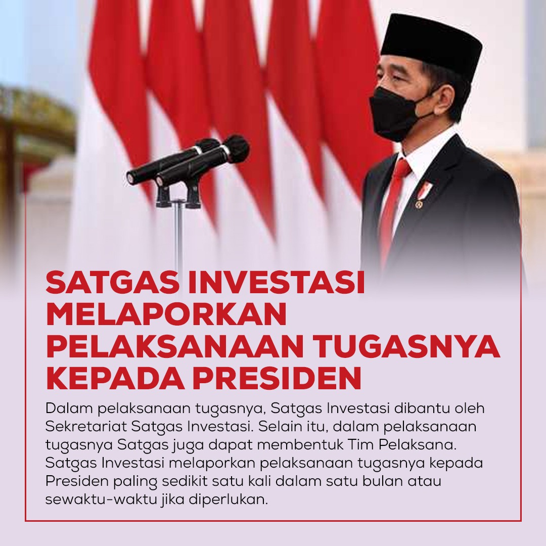 HormatiMbah's tweet photo. Nantinya Satgas Investasi itu melaporkan pelaksanaan tugasnya kepada Presiden. Adanya Balai Latihan kerja itu punya Manfaat Berkelanjutan. https://t.co/6KWI09ikut